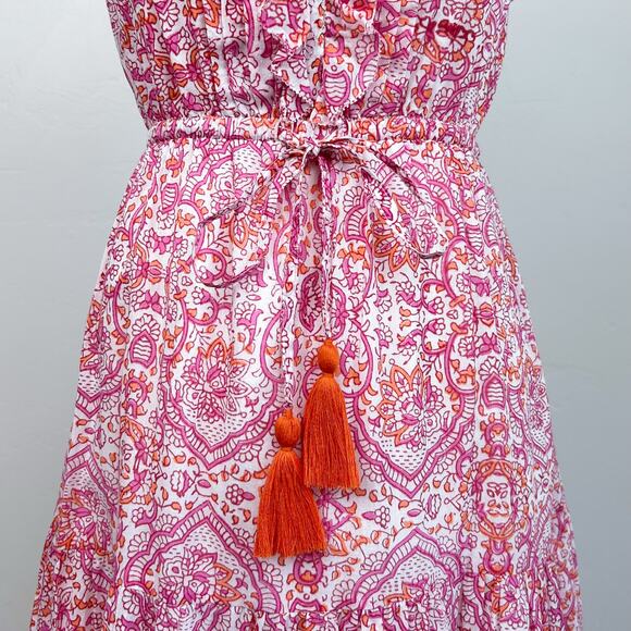 Mer St. Barth Giselle Safi Pink V-Neck Maxi Dress NWT - Picture 5 of 10